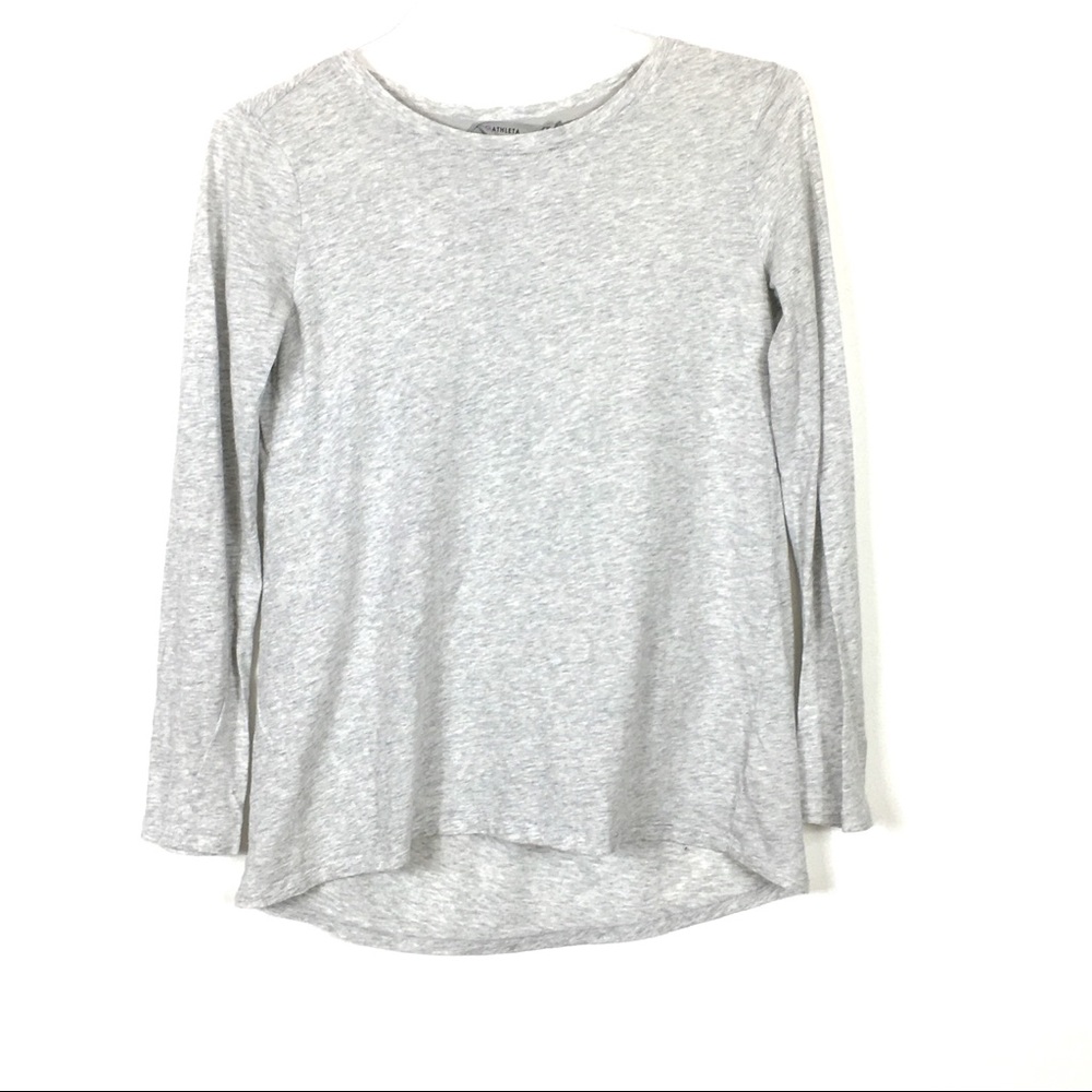 Athleta Transcend Long Sleeve Top Size XS Gray